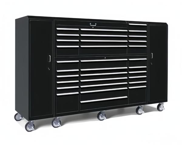 96 Inch Rolling Tool Chest Large Metal Mechanic Tool Cabinet for Household Maintenance