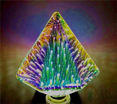 Tipo luzes decorativas do diamante do diodo emissor de luz, ampolas decorativas com máscara da mágica 3D
