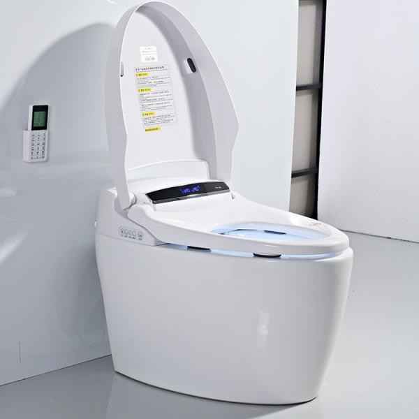 Remote Control Included Ceramic Smart Toilet With Automatic Operation