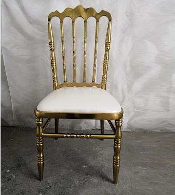 Wedding Party Event Golden Stainless Steel frame Wedding Chair Chiavari Chair