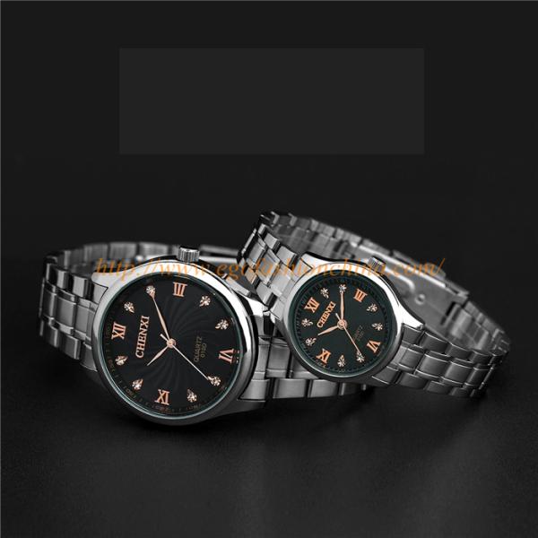 010D Couple Watch for Man Women's Watch Stainless Steel Quartz Watch Rose Gold Hot Watches