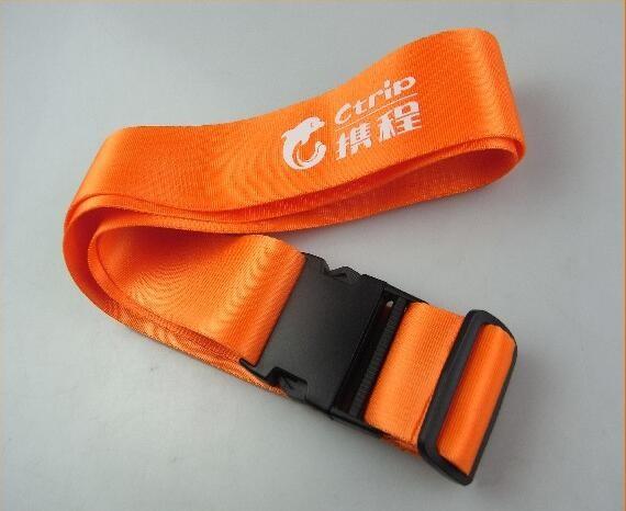 5.0cm*180cm Pantone Colors Personalised Luggage Straps With Lock 
