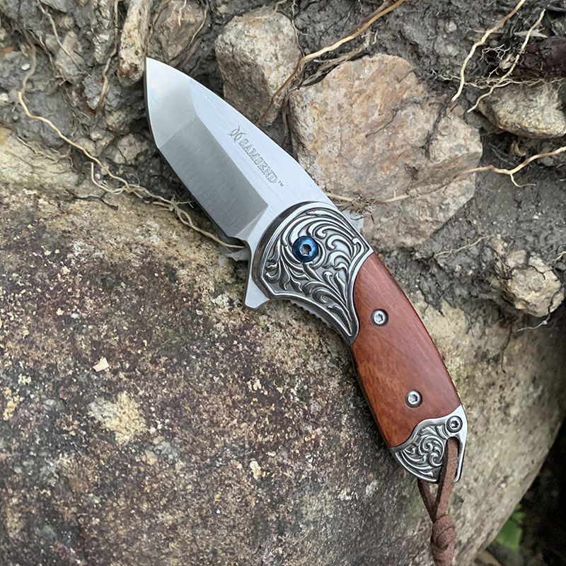 Tunafire Factory Direct VG10 Core Damascus Folding Knife Damascus Knife GT-DC372