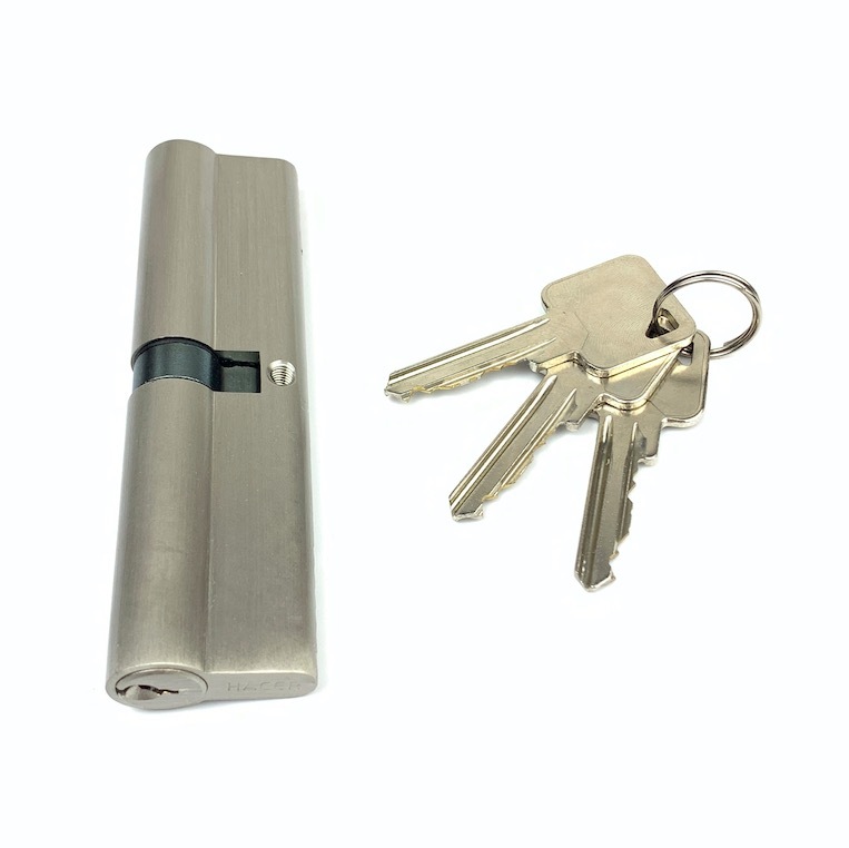 120mm Door Lock Cylinder Silver Double Euro Cylinder Custom Size