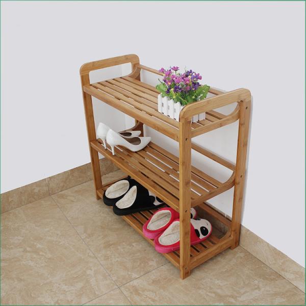Modern Appearance Bamboo Home Furniture Natural Bamboo Shoe Rack FDA Approved