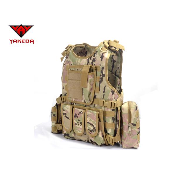 Comfortable Military Bulletproof Vest , Molle Airsoft Paintball Plate Carrier