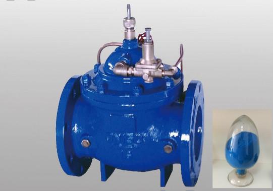 Thermosetting Metallic Blue Powder Coat , Epoxy Resin Affordable Powder Coating