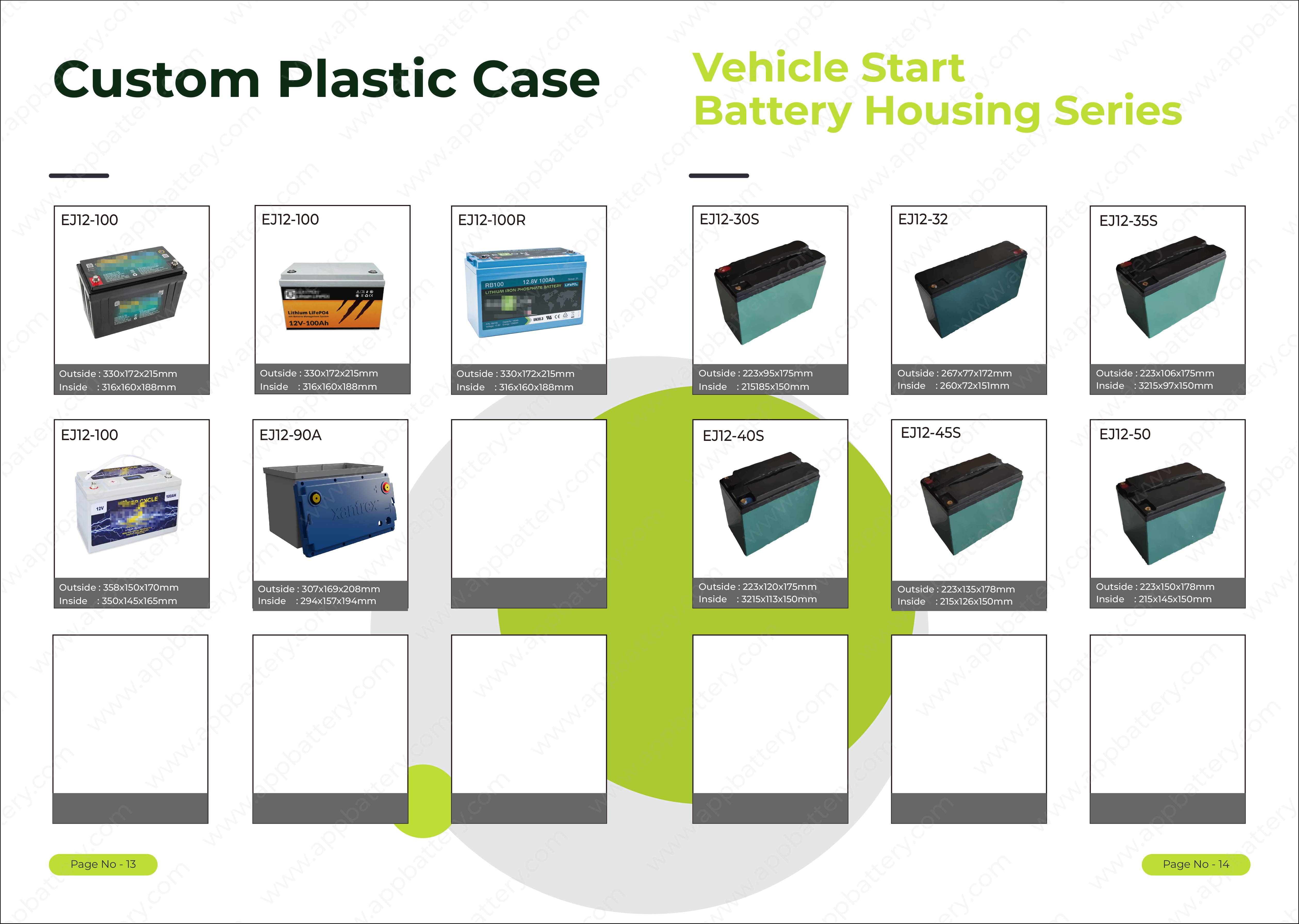 ABS Plastic Empty Battery Housing Case For Lifepo4 Lithium Cells LF100LA LF105 LF280 16 Cells