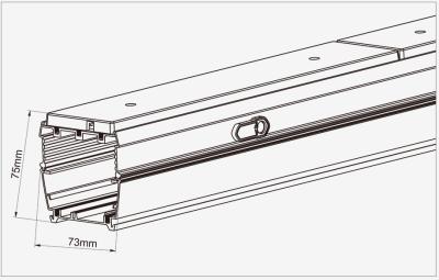 140Lm/W Super High Efficiency Linear LED Low Bay Airport Suspended Lamp