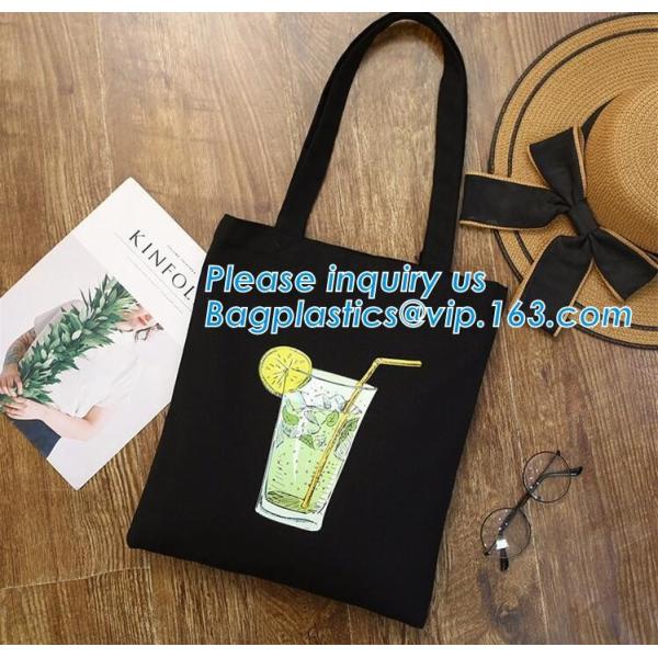 хозяйственная сумка для продвижения, пляж подарка сумки холста хлопка сумки tote холста нового стиля черная изготовленная на заказ нашивки женской сумки изготовленный на заказ