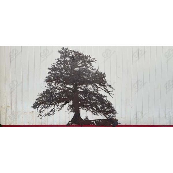 Сталь Corten заржавела Lifelike на открытом воздухе дерево металла ваяет декоративное