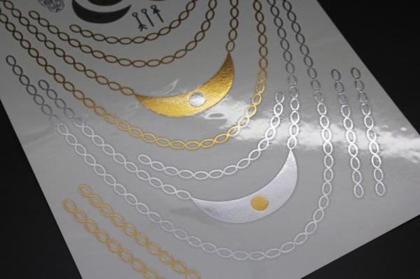 Metallic tattoo