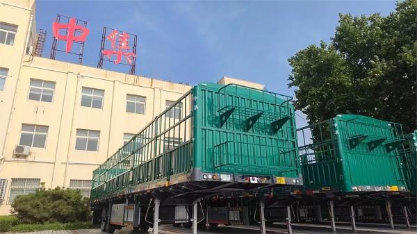 CIMC Factory Direct steel material mechanical suspension 2/3 Axle 40 Feet Sidewall Multi Purpose Cargo Bulk Fence Semi Trailer