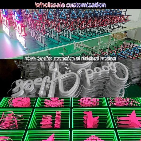 Outdoor Waterproof LED Neon Light Signs Acrylic Flex Electronic Lamp Room Bar