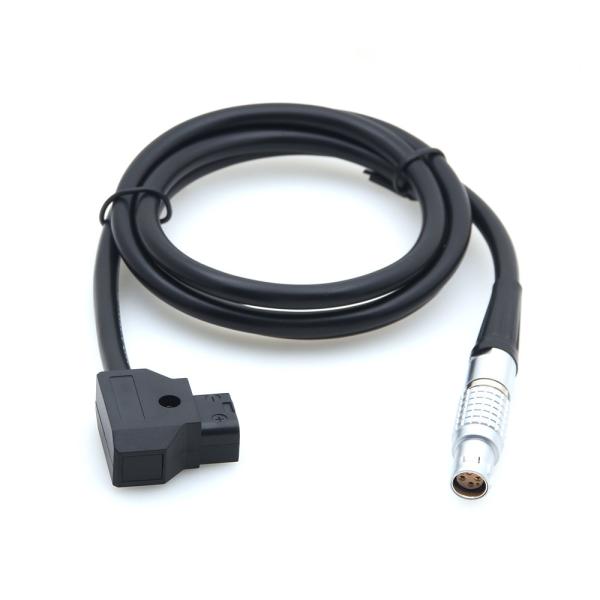 Straight Red Camera Monitor Cable Lemo 6 Pin Female To D Tap