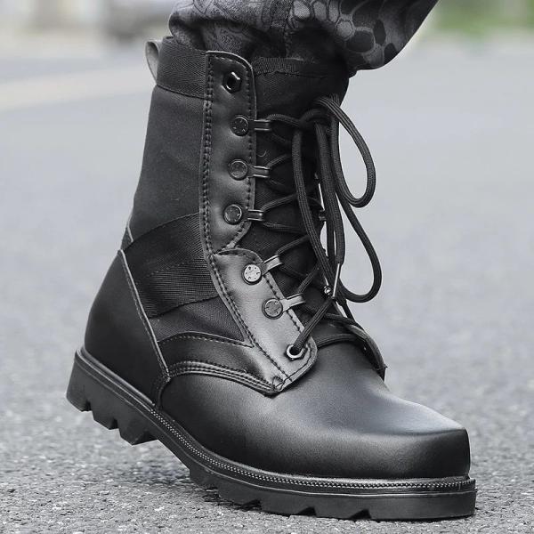 Outdoor 07 Microfiber Leather Army Basic Boots Wear Resistant Waterproof