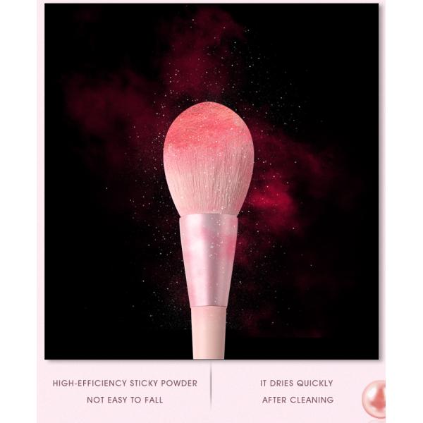 Lovely Pink Travel Makeup Brushes Set 11pcs Synthetic Hair Smooth