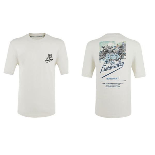 Custom Color Logo 100% Cotton T-Shirt Embroidered Oversize Printing