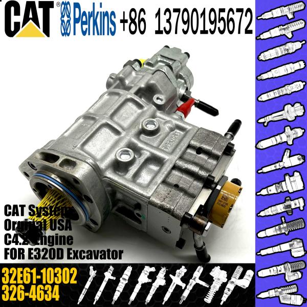 Насос для подачи топлива CAT, насос 326-4634 дизельный 32E61-10302 насоса 3264634 системы подачи топлива CAT 312D C4.2
