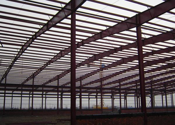 Metal o armazém pré-fabricado quadro da construção de aço do frontão da construção civil