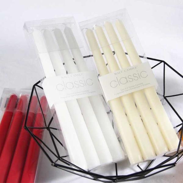 European Colored Long-Rod Candle Holiday Decoration Power Failure Emergency Classic Long Lasting Burning Thin Taper