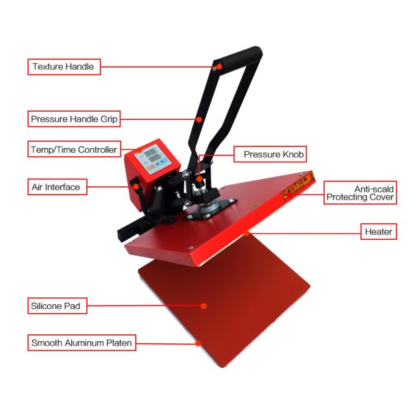 Best Sell Manual Pressing to Customize Size 38*38cm 40*50cm 40*60cm for Heat Press Machine