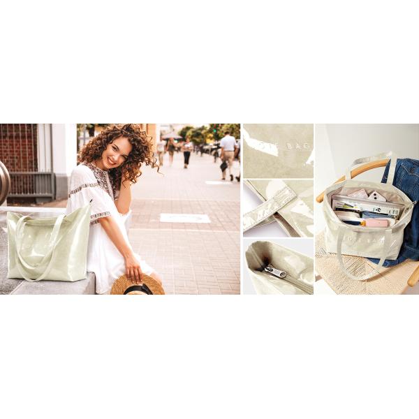 Tyvek Eco Paper Shopping Bags Inside Cotton Trending Product Reusable Washable Durable Handbags Tote Bags Vintage Waterproof Dupont Tote Bag Kraft Tyvek Paper Handbag