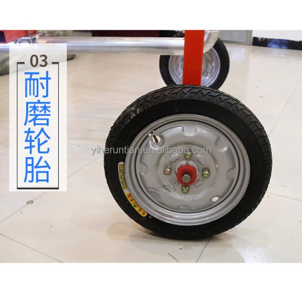 Gardening Metal Movable Farmland Irrigation Truck with Heavy Rain Gun Sprinkler and Garden Hose Reels