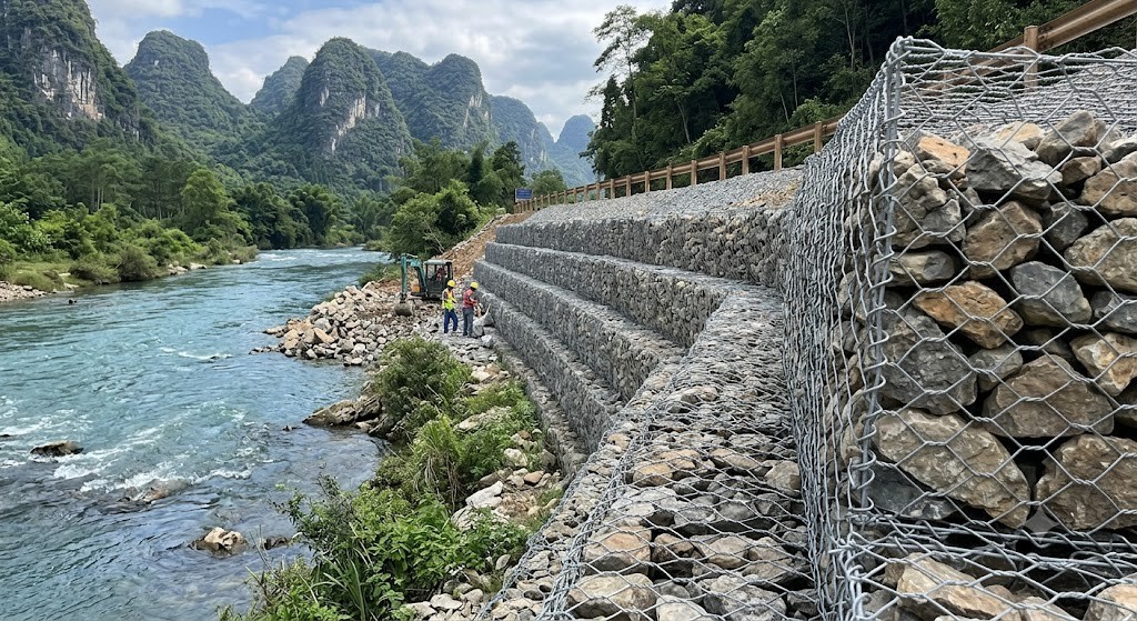 Woven Gabion Box with Hexagon Holes for Eco-friendly Permeable Structure and Custom Sizes