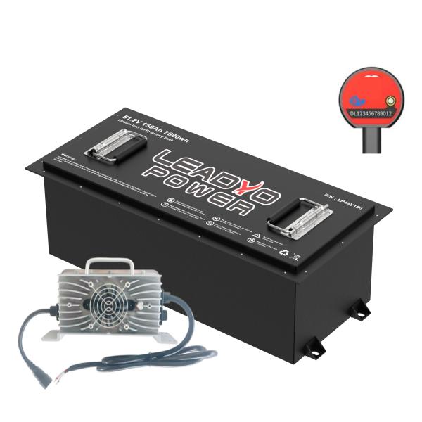 150Ah 48V 51.2V Lithium Iron Phosphate Battery Golf Cart Battery with Wide Temperature Range