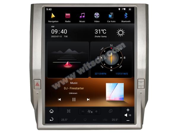 12.1 Screen Tesla Vertical Android Screen For Toyota Tundra 2014-2020 Car Multimedia Stereo GPS Carplay Player