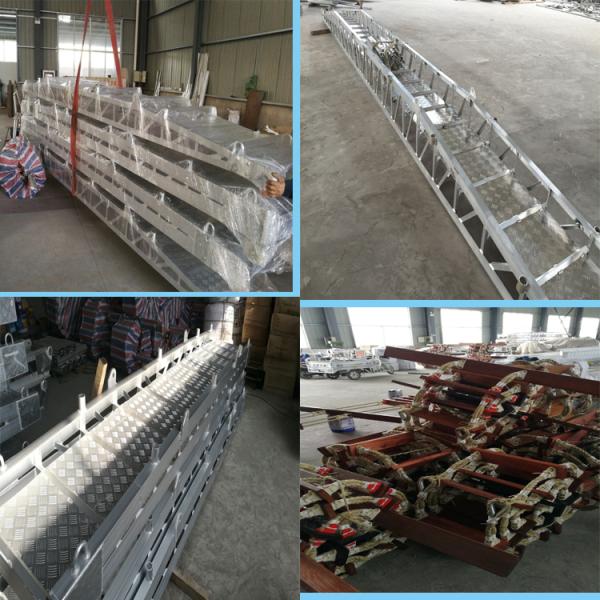 Steel Marine Boat Ladders 4-21m Length ISO5488 Certificated For Disembarking