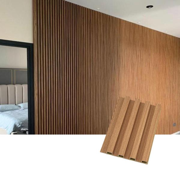 High Glossy Luxury Exterior WPC Wall Panel Outdoor Wall Panel Waterproof Co Extrusion
