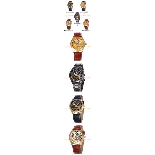 SH12 Hollow Out Skeleton Watch for Man Mechnical Watches Gift Promotional Watch for Mens