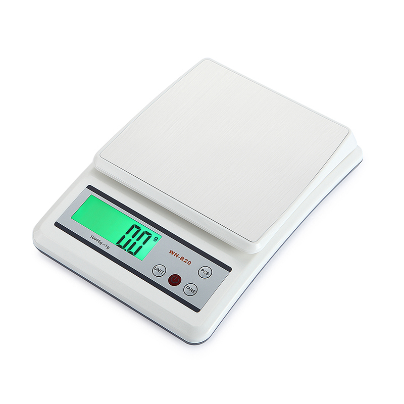 10kg*1g Capacity WeiHeng WH-B20 Stainless Steel Kitchen Weight Scale with CE ROHS FCC Certification and Precise Weighing