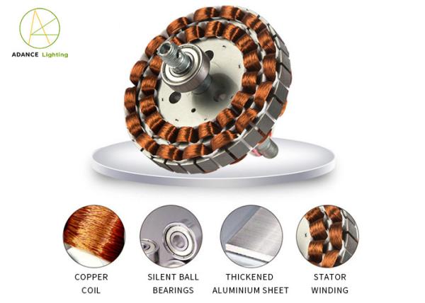 3000K Circle Living Room Ceiling Fans With Lights 30000 Lifespan