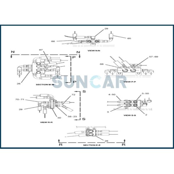 CA1588250 158-8250 набор уплотнения модулирующей лампы 1588250 перемещений приспосабливает CAT E312C E315C E319C E320C