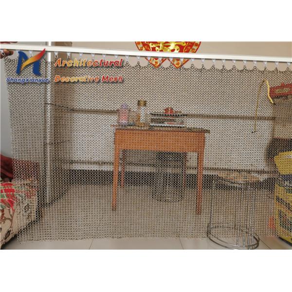 Панели сетки занавеса 1.5mm 12mm сетки кольца офиса слабые стальные