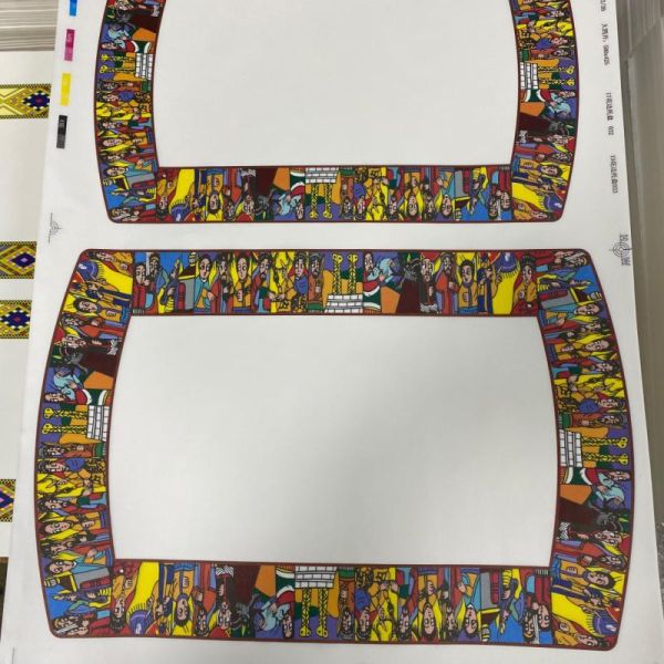 Custom Logos Heat Resistant Melamine Foil Paper For Imitation Ceramic Dinnerware