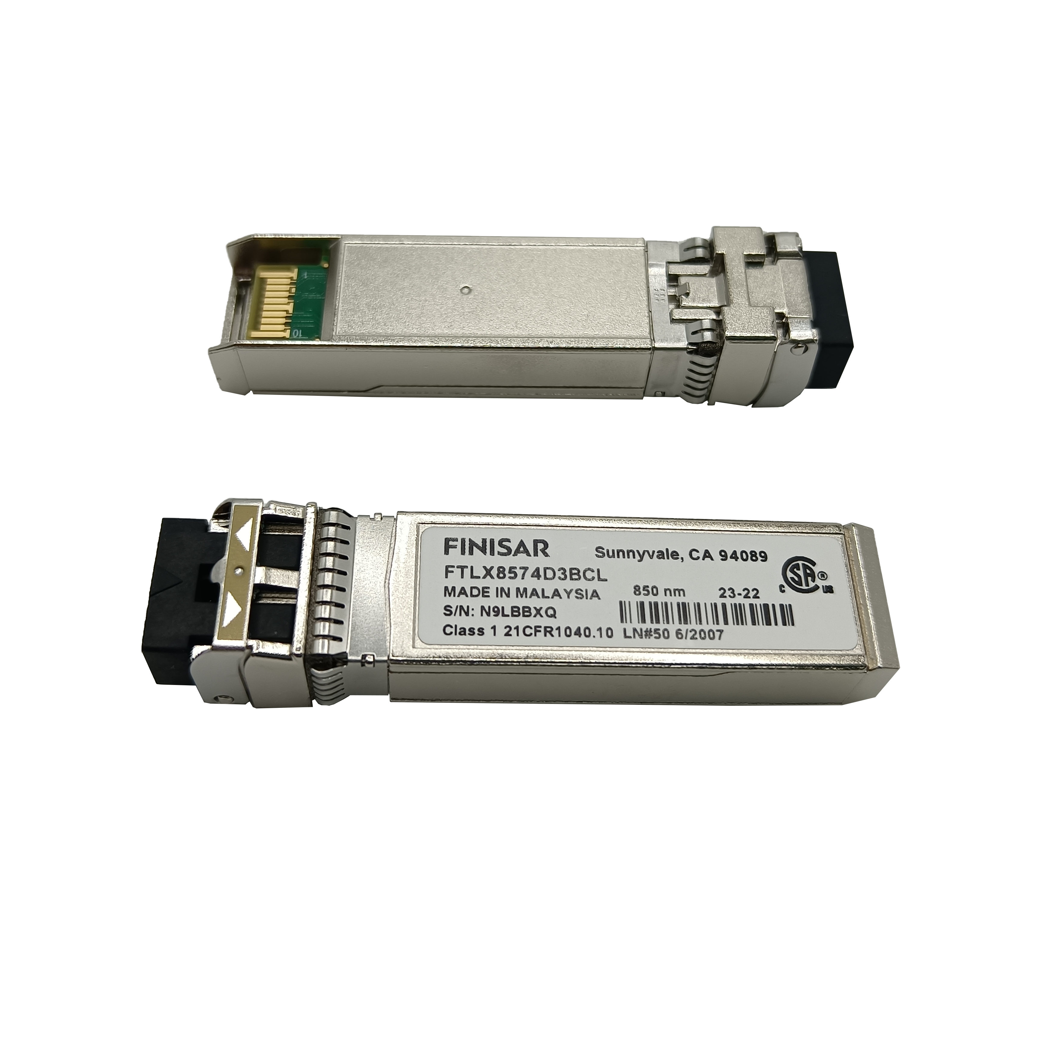 Finisar FTLX8574D3BCL 10G SFP + Transceptor óptico 850nm 400m