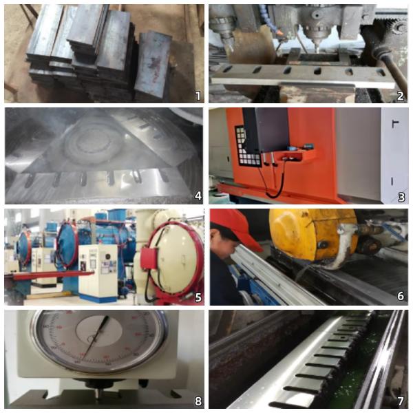 Custom Blade Special Shaped Small Industrial Machine Knife For Food Packaging Plastic Recycling SS Steel Wear Resistance