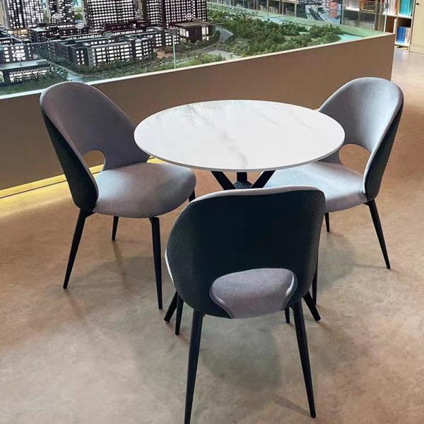 Refined  Velvet Fabric Dining Room Chairs  Luxurious Comfortable