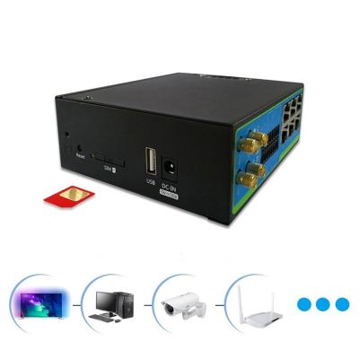 4G Mobile Wifi Hotspots Industrial Internet Router / Black Din Rail Wifi Router