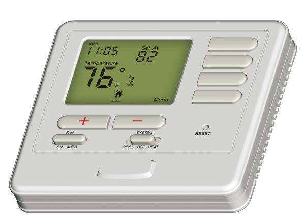 Termostato programável de sete dias para o sistema de condicionamento de ar