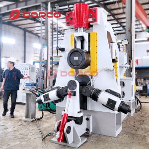 D51K CNC Vertical Ring Rolling Machine with Linear Rolling Speed 1.3 M/s for One Round Rolling Forming and Small Size Design