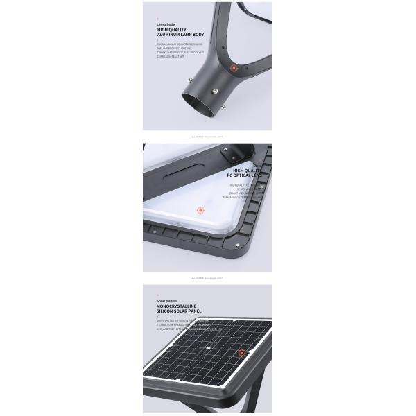 courtyard solar led lights 40w 400*400mm 420mm Lithium Iron Phosphate 3.2v/20000mah