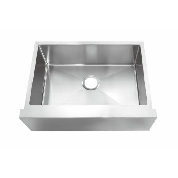 29''X 21'' 18G Stainless Single Bowl Sink Commercial Grade Brushed Finish