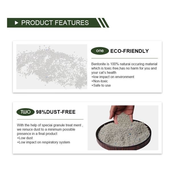 High Quality Pet Products Customizable Scented Bentonite Cat Litter Sand Pet Supply