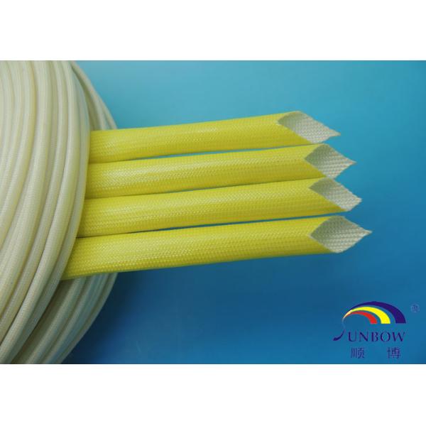 -40℃ ~ 155℃ F Class Oil Resistant Braided Acrylic Fiberglass Sleeving For Carton Brush
