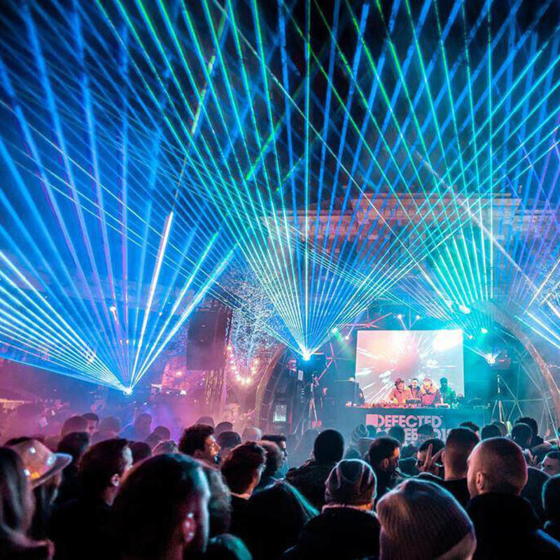 Outdoor High Power 30W RGB ILDA Laser Light Show System with DMX Control for Concert Stage Event